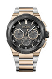 Hugo Boss Supernova Black Dial Two Tone Steel Strap Watch for Men - 1513358 Authentic Buy Shop Now