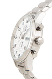 Hugo Boss Aeroliner Chronograph White Dial Silver Steel Strap Watch for Men - 1513182 Authentic Buy Shop Now