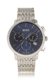 Hugo Boss Associate Blue Dial Silver Steel Strap Watch for Men - 1513269 Authentic Buy Shop Now