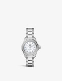 Tag Heuer Aquaracer Professional 200 Quartz Diamond Mother of Pearl Dial Silver Steel Strap Watch for Women - WBP1417.BA0622 Authentic Buy Shop Now