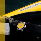 Breitling Superocean Automatic 44mm Yellow Dial Black Rubber Strap Watch for Men - A17367021I1S1 Authentic Buy Shop Now