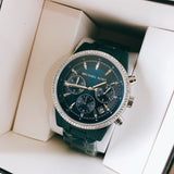 Michael Kors Bradshaw Chronograph Blue Dial Blue Steel Strap Watch For Men - MK6722 Authentic Buy Shop Now
