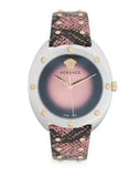 Versace Shadov Pink Dial Pink Leather Strap Watch for Women - VEBM00818 Authentic Buy Shop Now