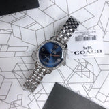 Coach Glitz Blue Dial Silver Steel Strap Watch for Women - 14502693 Authentic Buy Shop Now
