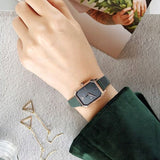 Emporio Armani Gioia Analog Black Mother of Pearl Dial Green Leather Strap Watch For Women - AR11149 Authentic Buy Shop Now