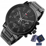Tommy Hilfiger Daniel Black Dial Black Steel Strap Watch for Men - 1710383 Authentic Buy Shop Now