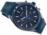 Hugo Boss Distinct Blue Dial Blue Rubber Strap Watch for Men - 1513856 Authentic Buy Shop Now