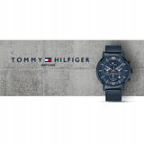 Tommy Hilfiger Evan Blue Dial Blue Mesh Bracelet Watch for Men - 1710397 Authentic Buy Shop Now