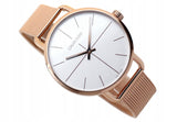 Calvin Klein Even White Dial Rose Gold Mesh Bracelet Watch for Women - K7B21626 Authentic Buy Shop Now