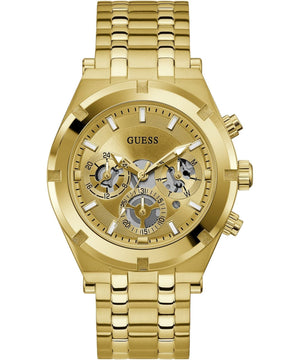 Guess Continental Gold Dial Gold Steel Strap Watch For Men - GW0260G4 Authentic Buy Shop Now