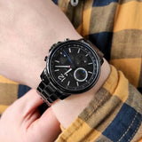 Tommy Hilfiger London Chronograph Black Dial Black Steel Strap Watch for Men - 1791529 Authentic Buy Shop Now