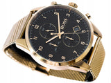 Hugo Boss Skymaster Black Dial Gold Mesh Bracelet Watch for Men - 1513838 Authentic Buy Shop Now