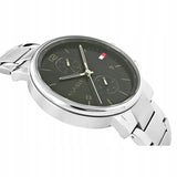 Tommy Hilfiger Daniel Black Dial Silver Steel Strap Watch for Men - 1710413 Authentic Buy Shop Now