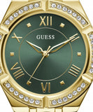 Guess Cosmo Diamonds Green Dial Gold Steel Strap Watch for Women - GW0033L8 Authentic Buy Shop Now