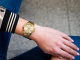 Guess Eclipse Gold Dial Gold Steel Strap Watch for Women - GW0314L2 Authentic Buy Shop Now
