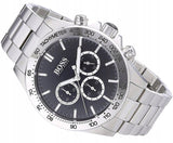 Hugo Boss Ikon Black Dial Silver Steel Strap Watch for Men - 1512965 Authentic Buy Shop Now