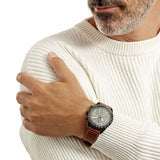 Hugo Boss Pilot Black Dial Brown Leather Strap Watch for Men - 1513851 Authentic Buy Shop Now