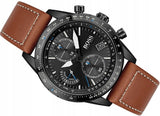 Hugo Boss Pilot Black Dial Brown Leather Strap Watch for Men - 1513851 Authentic Buy Shop Now