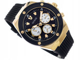 Guess Poseidon Chronograph Black Dial Black Rubber Strap Watch for Men - GW0057G1 Authentic Buy Shop Now