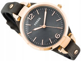 Fossil Georgia Smoke Grey Dial Grey Leather Strap Watch for Women - ES3077 Authentic Buy Shop Now