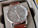 Fossil Commuter Grey Dial Brown Leather Strap Watch for Men - FS5417 Authentic Buy Shop Now
