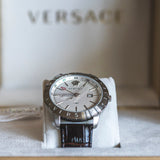 Versace Univers White Dial Brown Leather Strap Watch for Men - VEBK00118 Authentic Buy Shop Now