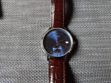 Hugo Boss Corporal Blue Dial Brown Leather Strap Watch for Men - 151363 Authentic Buy Shop Now