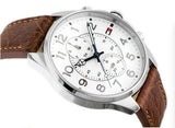 Tommy Hilfiger Dean Quartz Multifunction White Dial Brown Leather Strap Watch for Men - 1791274 Authentic Buy Shop Now
