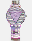 Guess Trend Diamonds Purple Dial Purple Steel Strap Watch for Women - GW0512L4 Authentic Buy Shop Now