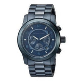 Michael Kors Runway Chronograph Blue Dial Blue Steel Strap Watch For Men - MK8538 Authentic Buy Shop Now