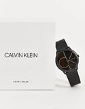 Calvin Klein Minimal Black Dial Black Mesh Bracelet Watch for Women - K3M5245X Authentic Buy Shop Now