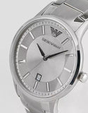 Emporio Armani Classic Quartz Silver Dial Silver Steel Strap Watch For Men - AR2478 Authentic Buy Shop Now