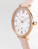 Fossil Jacqueline White Dial Pink Leather Strap Watch for Women - ES4303 Authentic Buy Shop Now