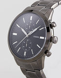 Fossil Townsman Chronograph Black Dial Silver Steel Strap Watch for Men - FS5349 Authentic Buy Shop Now