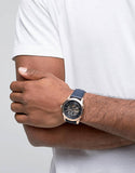 Fossil Grant Mechanical Blue Dial Blue Leather Strap Watch for Men - ME3054 Authentic Buy Shop Now