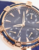 Guess Analog Quartz Blue Dial Blue Rubber Strap Watch For Women - W0562L3 Authentic Buy Shop Now