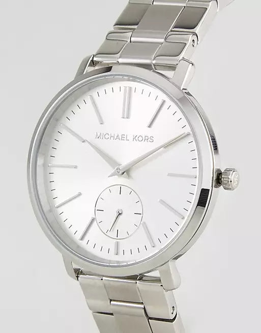 Michael Kors Jaryn Quartz Silver Dial Silver Steel Strap Watch For Women - MK3499 Authentic Buy Shop Now