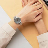 Michael Kors Cinthia Mother of Pearl Grey Dial Two Tone Steel Strap Watch for Women - MK3642 Authentic Buy Shop Now