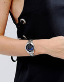 Michael Kors Lauryn Blue Dial Silver Steel Strap Watch for Women - MK3720 Authentic Buy Shop Now