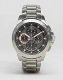 Michael Kors Ryker Chronograph Black Dial Silver Steel Strap Watch For Men - MK8528 Authentic Buy Shop Now