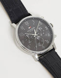 Tommy Hilfiger Daniel Black Dial Black Leather Strap Watch for Men - 1710381 Authentic Buy Shop Now