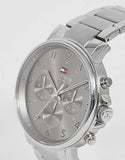 Tommy Hilfiger Chronograph Grey Dial Silver Steel Strap Watch for Men - 1710382 Authentic Buy Shop Now