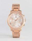 Tommy Hilfiger Claudia Rose Gold Dial Rose Gold Steel Strap Watch for Women - 1781743 Authentic Buy Shop Now