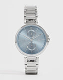 Tommy Hilfiger Angela Blue Dial Silver Steel Strap Watch for Women - 1782126 Authentic Buy Shop Now