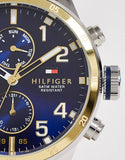 Tommy Hilfiger Sport Multifunction Blue Dial Brown Leather Strap Watch for Men - 1791137 Authentic Buy Shop Now
