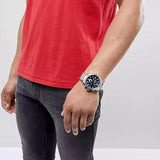 Tommy Hilfiger Jackson Chronograph Blue Dial Silver Steel Strap Watch for Men - 1791242 Authentic Buy Shop Now
