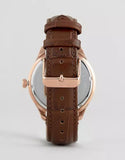 Tommy Hilfiger Oliver Chronograph White Dial Brown Leather Strap Watch for Men - 1791306 Authentic Buy Shop Now