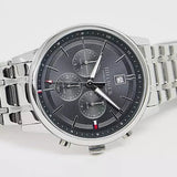 Tommy Hilfiger Kyle Chronograph Grey Dial Silver Steel Strap Watch for Men - 1791632 Authentic Buy Shop Now