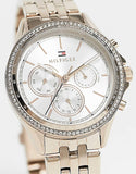 Tommy Hilfiger Ari Diamonds Silver Dial Rose Gold Steel Strap Watch for Women - 1781978 Authentic Buy Shop Now