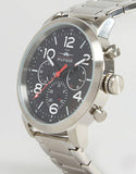 Tommy Hilfiger Jake Chronograph Black Dial Silver Steel Strap Watch for Men - 1791234 Authentic Buy Shop Now